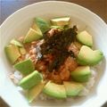 ●○りんご○●'s cooksnap of when they made 簡単一人ご飯★アボカド丼２.