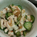 SARINGER's cooksnap of when they made 鶏ささみときゅうりの和え物.