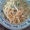 しほちょ's cooksnap of when they made ★常備菜アレンジ～きのこと水菜のパスタ★.