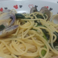 ミンレモ's cooksnap of when they made 牡蠣とほうれん草のパスタ♫.