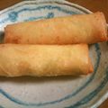 かぉりかぉり's cooksnap of when they made おつまみに☆エビとアボカドのチーズ春巻き.