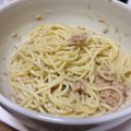 ぷーちょみ's cooksnap of when they made 混ぜるだけ！梅ツナマヨパスタ.