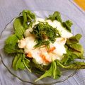 komutatata's cooksnap of when they made 海老とレタスの青じそとろろサラダ.