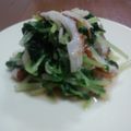 sattisatty's cooksnap of when they made 水菜をパッと茹でてめんつゆミゾレ和え♪.