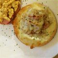 みつばちハｯﾁ♪'s cooksnap of when they made ✿ベーコン・マッシュポテトマフィン✿.
