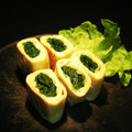 ひさかた's cooksnap of when they made ほうれん草まきまき卵焼き.