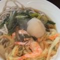 きらり流れ星's cooksnap of when they made ♪年越しそば餅入りエビエビかきあげのせ♪.