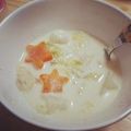 _myu_'s cooksnap of when they made クリスマス☆きらきら星のミルクスープ.