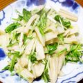 B子chan's cooksnap of when they made 蓮根と水菜のシャキシャキ炒め.