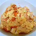 かぼりゅう's cooksnap of when they made 簡単彩りおかず☆エビとトマトのあっさり炒.