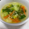 yoc0o's cooksnap of when they made 風味が良い【葉にんにくと卵の中華スープ】.