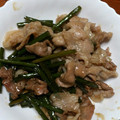 どれみ117's cooksnap of when they made にんにくの芽と豚肉炒め.