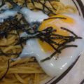 ゆきここまち's cooksnap of when they made 黒ごまと海苔の☆卵かけパスタ.