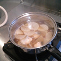 しらぽっち's cooksnap of when they made あまりもので！大根と鮭と小松菜の煮物.