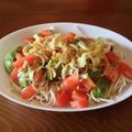 lib1001's cooksnap of when they made アボカドとトマトの中華風豆腐そうめん.