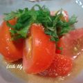 littlelily2007's cooksnap of when they made トマトの胡麻和え.
