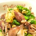 yukacoconuts's cooksnap of when they made ホタルイカと菜の花のサラダ.