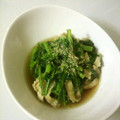 yuuyux's cooksnap of when they made 春菊とほうれん草のおひたし.