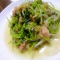 amei's cooksnap of when they made 豆苗とツナ缶のニンニク炒め.