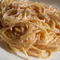 ちびともぼん's cooksnap of when they made 明太子クリームスパゲティー.