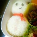 りゅうタック☆'s cooksnap of when they made 簡単すぎ！雪だるまのお弁当♪.