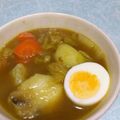 ちょんこ's cooksnap of when they made ほっこり☆鱈と白菜のスープカレー.