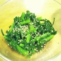 じょこ∞'s cooksnap of when they made 春菊のエスニック胡麻和え.