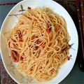 もぐもぐ1022's cooksnap of when they made ＊イカ明太スパゲティ＊.