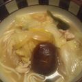 azu211's cooksnap of when they made 我が家の味噌うどん鍋.