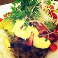 わさびが好き。's cooksnap of when they made アボカドハンバーグ（わさびマヨ）.