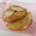 gankoiwako's cooksnap of when they made かまぼこのキムチーズ揚げ.