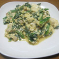 おたふく豆's cooksnap of when they made ほうれん草と豆腐の卵とじ.