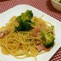 55cocokiyo's cooksnap of when they made ブロッコリとベーコンのシンプルパスタ.