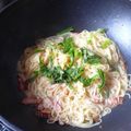 ポキコちゃん's cooksnap of when they made 梅・しそパスタ.