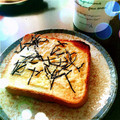 mippooo's cooksnap of when they made 海苔わさび＆マヨチーズの和洋折衷トースト.