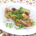 Machalin's cooksnap of when they made もやしとカリカリ鶏皮のゴマポン。.
