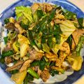 yu🐓's cooksnap of when they made 残り物で『豚ニラ炒め』.