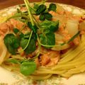 kabila's cooksnap of when they made 紅鮭で作る♪鮭のクリームパスタ☆.