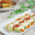 ババガレイ's cooksnap of when they made サーモンとアボカド❤たらこマヨソース.