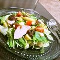 ゆきんこooo's cooksnap of when they made スモークチキンのサラダ～黒酢玉ねぎ風味.