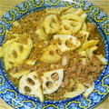 babap's cooksnap of when they made れんこんとひき肉のきんぴら.