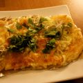 BiwacoJune's cooksnap of when they made 油あげｄｅ和風ピッツア☆.