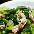 YKPON's cooksnap of when they made チンゲンサイと豚の塩ダレ炒め.