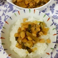 YUKIKI☆'s cooksnap of when they made 長ネギと大豆のこってり味煮♪ご飯の上に.