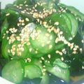○やえママ○'s cooksnap of when they made 即席☆きゅうりとわかめの酢の物.