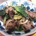 あやけんご's cooksnap of when they made ターサイ･豚肉・しめじの炒めもの.