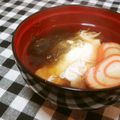 narimimama's cooksnap of when they made 【おすまし☆かまぼこ☆卵☆昆布☆天かす】.