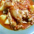 ここにな's cooksnap of when they made 圧力鍋deチキンのトマト煮ღ.