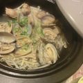 3mamakuma's cooksnap of when they made タジン鍋deあさりのワイン蒸し.