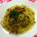 まっぴ♪'s cooksnap of when they made 茄子と鶏ひき肉の和風パスタ.